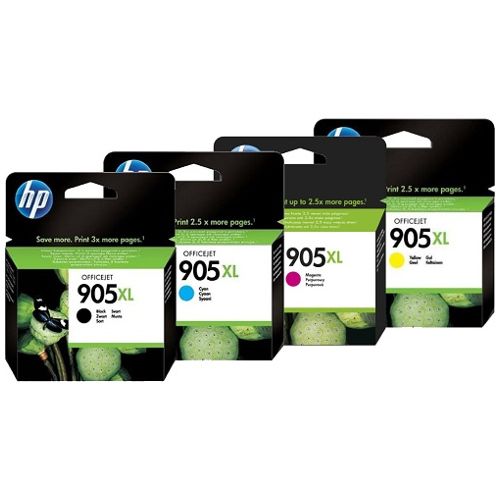 4 Pack HP 905XL Genuine Ink Cartridges (T6M05/09/13/17AA)