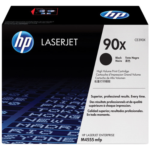 HP 90X Black High Yield Genuine Toner Cartridge (CE390X)