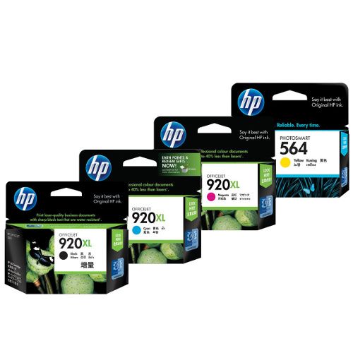 HP 920XL 4 Pack Bundle (CD972AA-CD975AA) (Genuine)