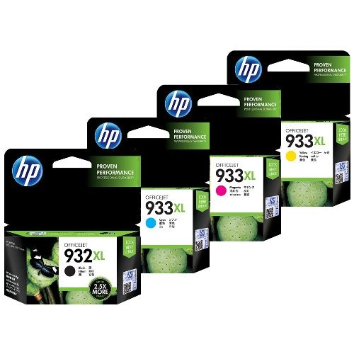 HP 932XL/933XL 4 Pack Bundle (CN053AA-CN056AA) (Genuine)