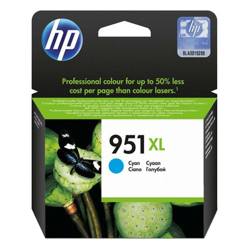 HP 951XL Cyan High Yield Genuine Ink Cartridge (CN046AA)