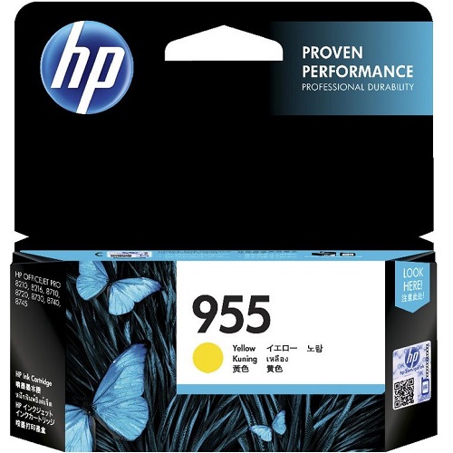 HP 955 Yellow Genuine Ink Cartridge (L0S57AA)