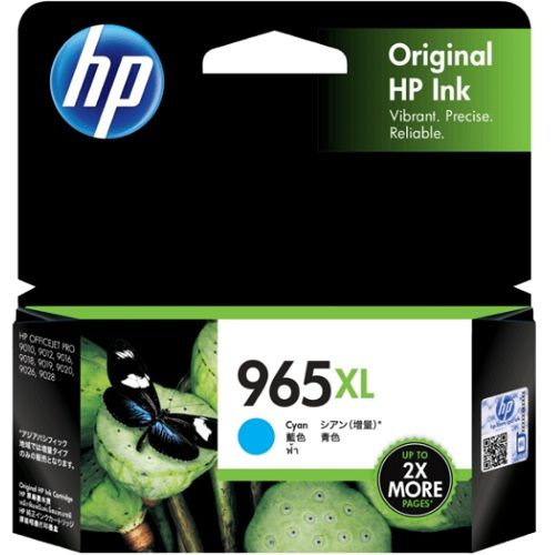 HP 965XL Cyan High Yield Genuine Ink Cartridge (3JA81AA)
