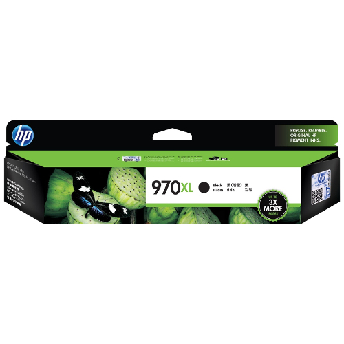 HP 970XL Black High Yield Genuine Ink Cartridge (CN625AA)