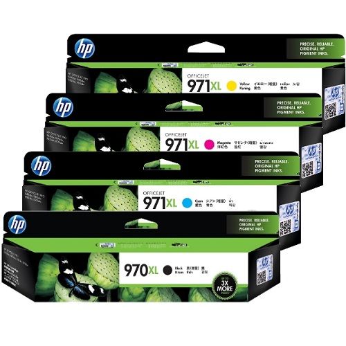 4 Pack HP 970XL/971XL Genuine Ink Cartridges (CN625AA-8AA)
