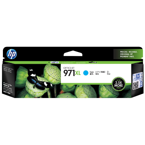 HP 971XL Cyan High Yield Genuine Ink Cartridge (CN626AA)