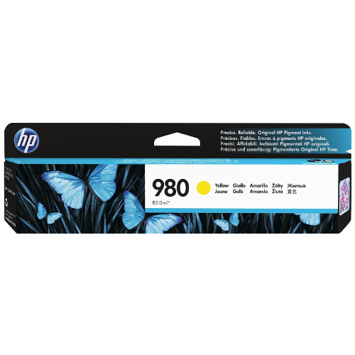 HP 980 Yellow Genuine Ink Cartridge (D8J09A)