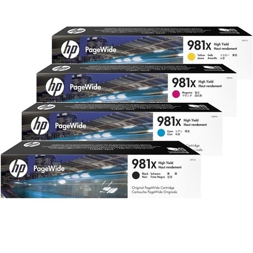 4 Pack HP 981X Genuine Ink Cartridges (L0R09A-12A)