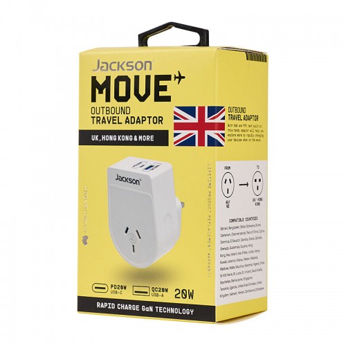 Jackson Outbound UK Hong Kong Travel Adapter Jackson Outbound UK Hong Kong Travel Adapter