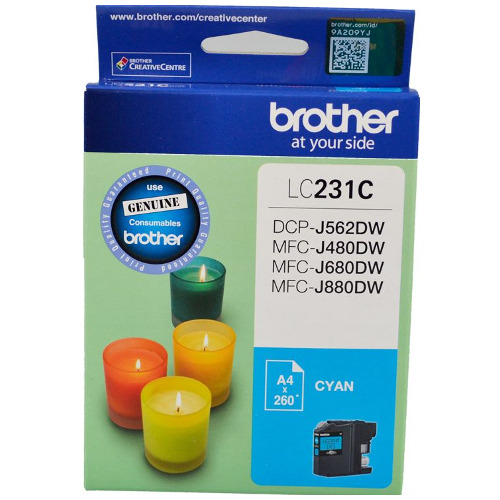 Brother LC231 Cyan Genuine Ink Cartridge