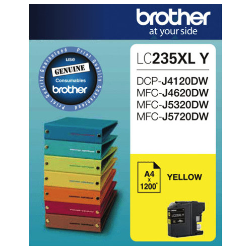 Brother LC235XL Y Yellow High Yield Genuine Ink Cartridge