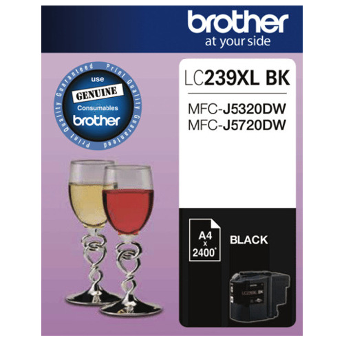 Brother LC239XL BK Black Super High Yield Genuine Ink Cartridge