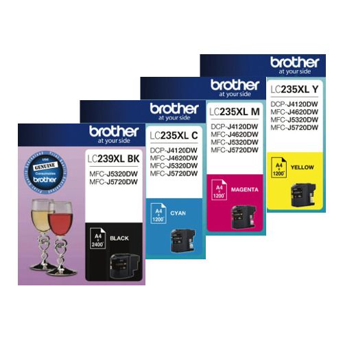 8 Pack Brother LC239XL/LC235XL Genuine Ink Cartridges