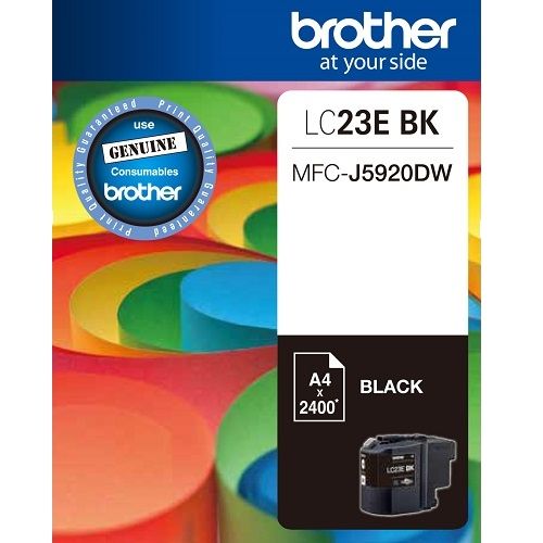 Brother LC23EBK Black Genuine Ink Cartridge