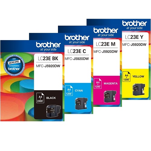 8 Pack Brother LC23E Genuine Ink Cartridges