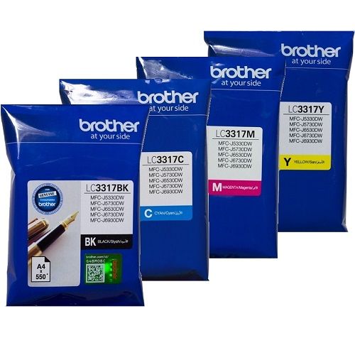 8 Pack Brother LC3317 Genuine Ink Cartridges