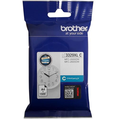 Brother LC3329XL C Cyan High Yield Genuine Ink Cartridge