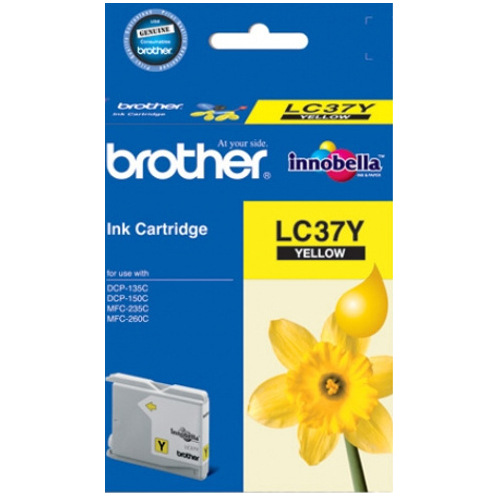 Brother LC37Y Yellow Genuine Ink Cartridge