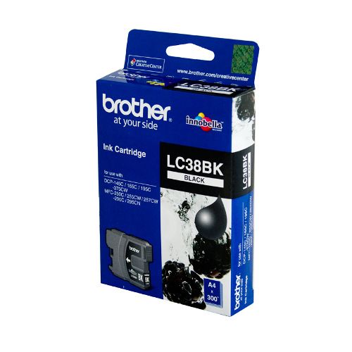Brother LC38BK Black Genuine Ink Cartridge
