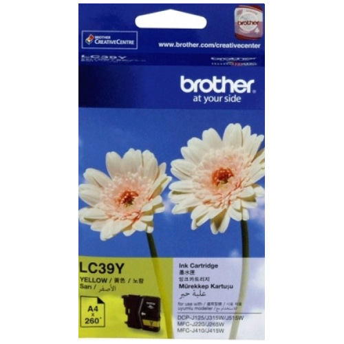 Brother LC39Y Yellow Genuine Ink Cartridge