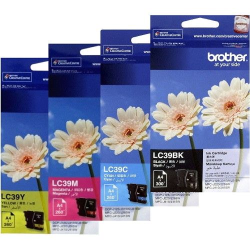 8 Pack Brother LC39 Genuine Ink Cartridges