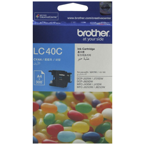 Brother LC40C Cyan Genuine Ink Cartridge
