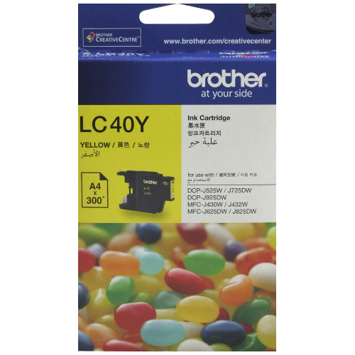 Brother LC40Y Yellow Genuine Ink Cartridge