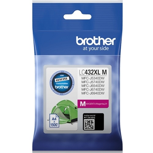 Brother LC432XLM Magenta High Yield Genuine Ink Cartridge