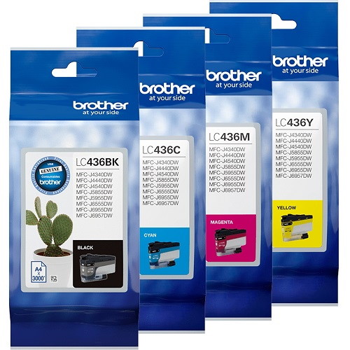 4 Pack Brother LC436 Genuine Bundle 4 Pack Brother LC436 Genuine Bundle