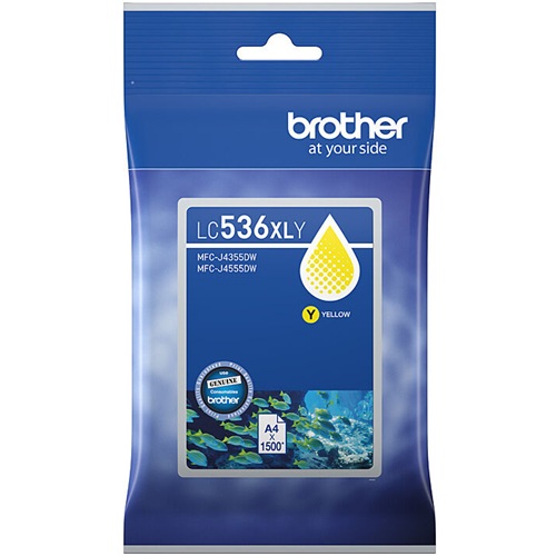 Brother LC536XLY Yellow High Yield Genuine Ink Cartridge Brother LC536XLY Yellow High Yield Genuine Ink Cartridge