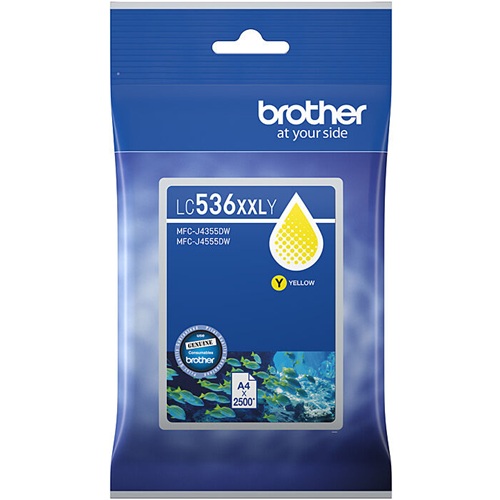 Brother LC536XXLY Yellow Extra High Yield Genuine Ink Cartridge Brother LC536XXLY Yellow Extra High Yield Genuine Ink Cartridge
