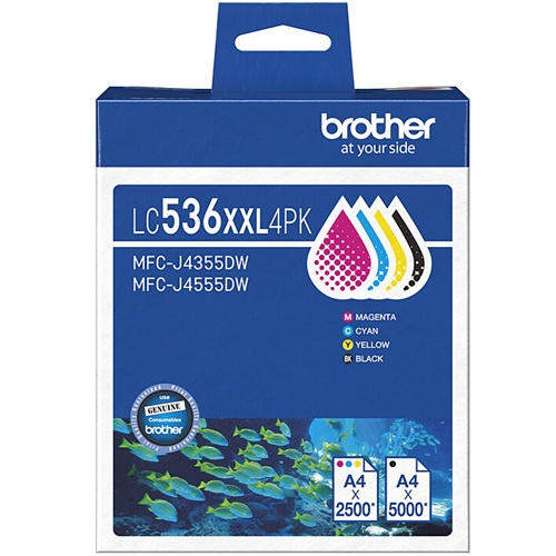 4 Pack Brother LC536XXL Genuine Ink Cartridges 4 Pack Brother LC536XXL Genuine Ink Cartridges