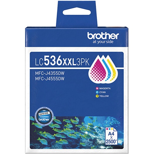 3 Pack Brother LC536XXL Genuine Ink Cartridges 3 Pack Brother LC536XXL Genuine Ink Cartridges