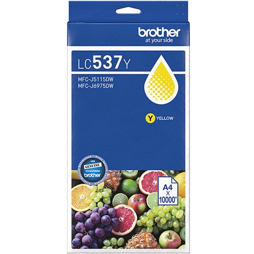 Brother LC537Y Yellow Genuine Ink Cartridge Brother LC537Y Yellow Genuine Ink Cartridge