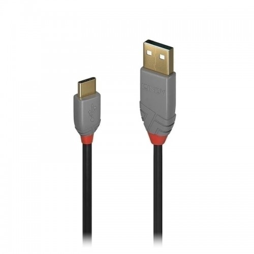 Lindy 3m USB-A 2.0 to USB-C Cable - Anthra Line