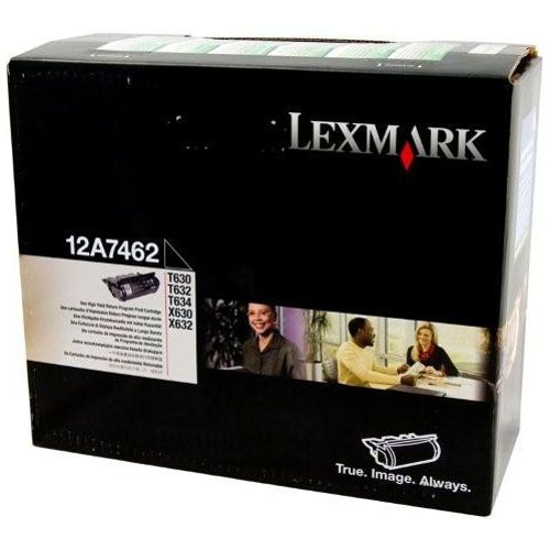 Lexmark 12A7462 Black High Yield Genuine Toner Cartridge