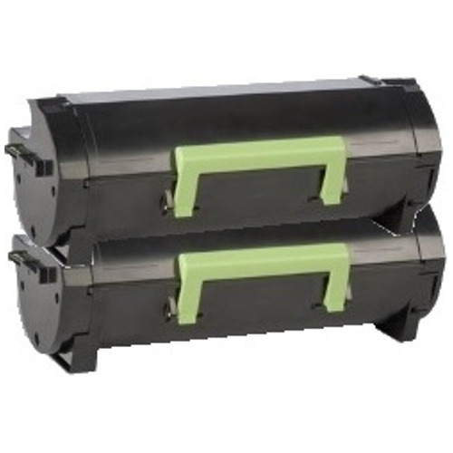 2 Pack Lexmark Compatible 623H Toner Cartridges (62D3H00)