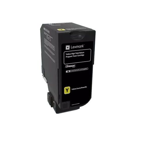 Lexmark 74C6HY0 Yellow High Yield Genuine Toner Cartridge