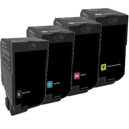 5 Pack Lexmark Compatible 74C6S Toner Cartridges
