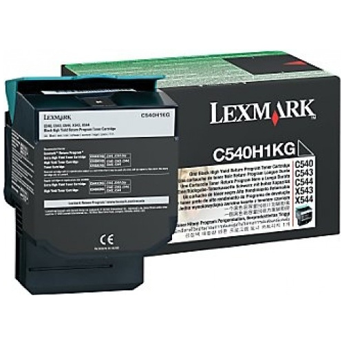 Lexmark C540H1KG Black High Yield Genuine Toner Cartridge