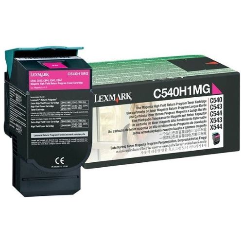 Lexmark C540H1MG Magenta High Yield Genuine Toner Cartridge