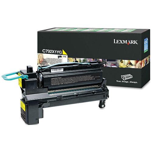 Lexmark X792X1YG Yellow Extra High Yield Genuine Toner Cartridge