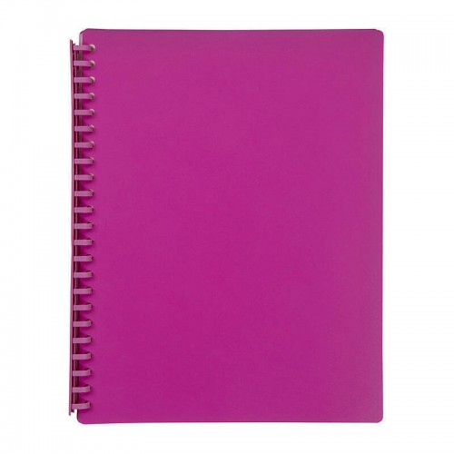 Marbig Refillable Display Book 20 Pocket Pink Marbig Refillable Display Book 20 Pocket Pink