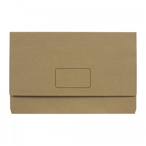 Marbig Slimpick Foolscap Document Wallet Envelope Kraft - Pack of 10