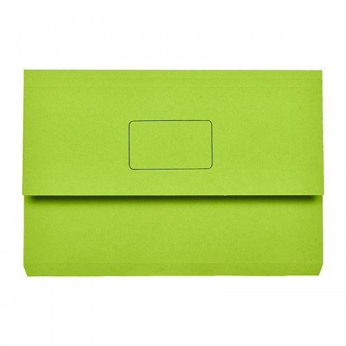 Marbig Slimpick Foolscap Document Wallet Green