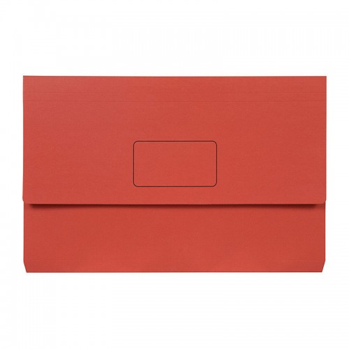 Marbig Slimpick Foolscap Document Wallet Bright Red - Pack of 10
