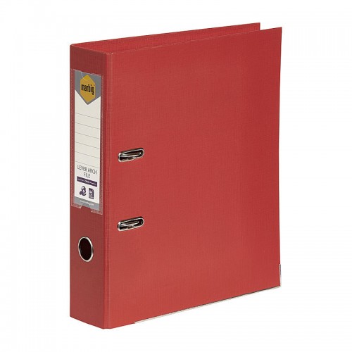 Marbig Lever Arch File A4 PE Bright Red