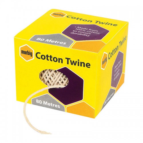 Marbig Twine Cotton 80M Natural Marbig Twine Cotton 80M Natural
