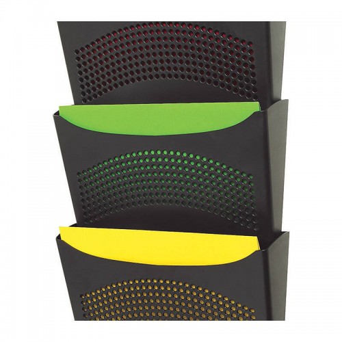 Marbig Enviro Wall Pocket 3 Compartment Black Marbig Enviro Wall Pocket 3 Compartment Black