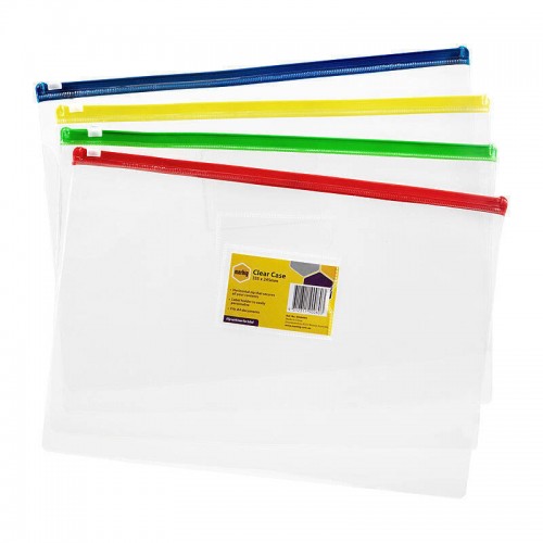 Marbig Clear A4 Cases 335 x 245mm - Single Pack in any one Colour